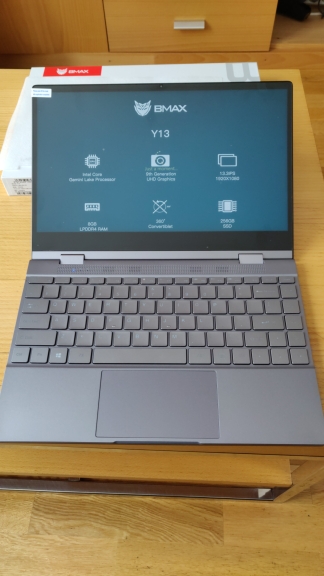 BMAX Y13 360° Laptop 13.3 inch Notebook Windows 10 8GB LPDDR4 256GB SSD 1920*1080 IPS Intel N4120 touch screen laptops