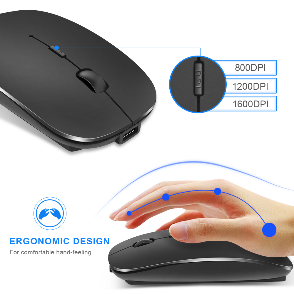 Buy Wireless Mouse Computer Bluetooth Mouse Silent PC Mause