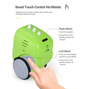 Smart Interactive Robot Gesture Voice Controlled Touch Sensor Voice Recording Robot Toy Gift - Yellow