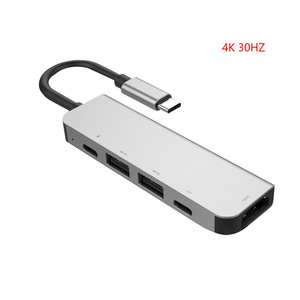 USB 3.0 High Speed Ports Type-C Hub Usb-C to 4K 30HZ HD Laptop Rj45 Gigabit Ethernet Network PD Hub