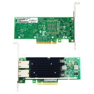 10Gb PCI-E NIC Network Card, for X540-T2 with X540 Chip, Dual Copper RJ45 Port, PCI Express X8 with Dual RJ45 Port Server