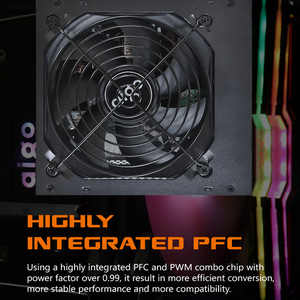Aigo GP650 Power Supply 650W 80PLUS BRONZE PC Power E-sports Max 850W Power Supplies For Computer 12V ATX 12CM Fan Power Supply