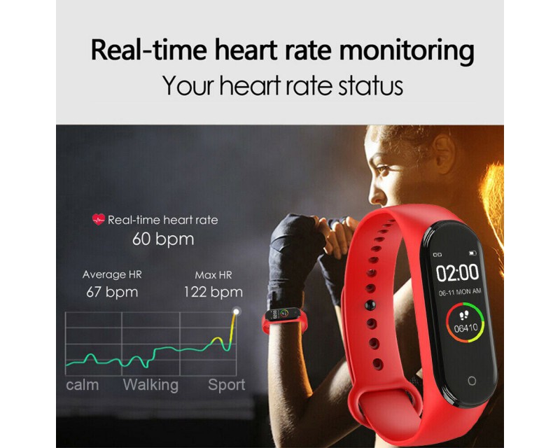 Sports Smart  Watch Men And Women Heart Rate Blood Pressure Monitor Multifunctional Health Bracelet