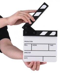 Film Clapboard Slate Movie Video TV Cut Prop Handmade Action Scene