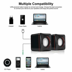 Mini USB Wired Portable Computer Desktop Speaker Bass Sound Music Player