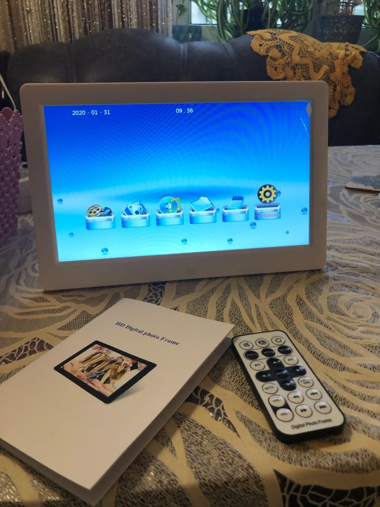 10.1 inch HD Digital Photo Frame with Mult-Media Player MP3 MP4 Alarm Clock